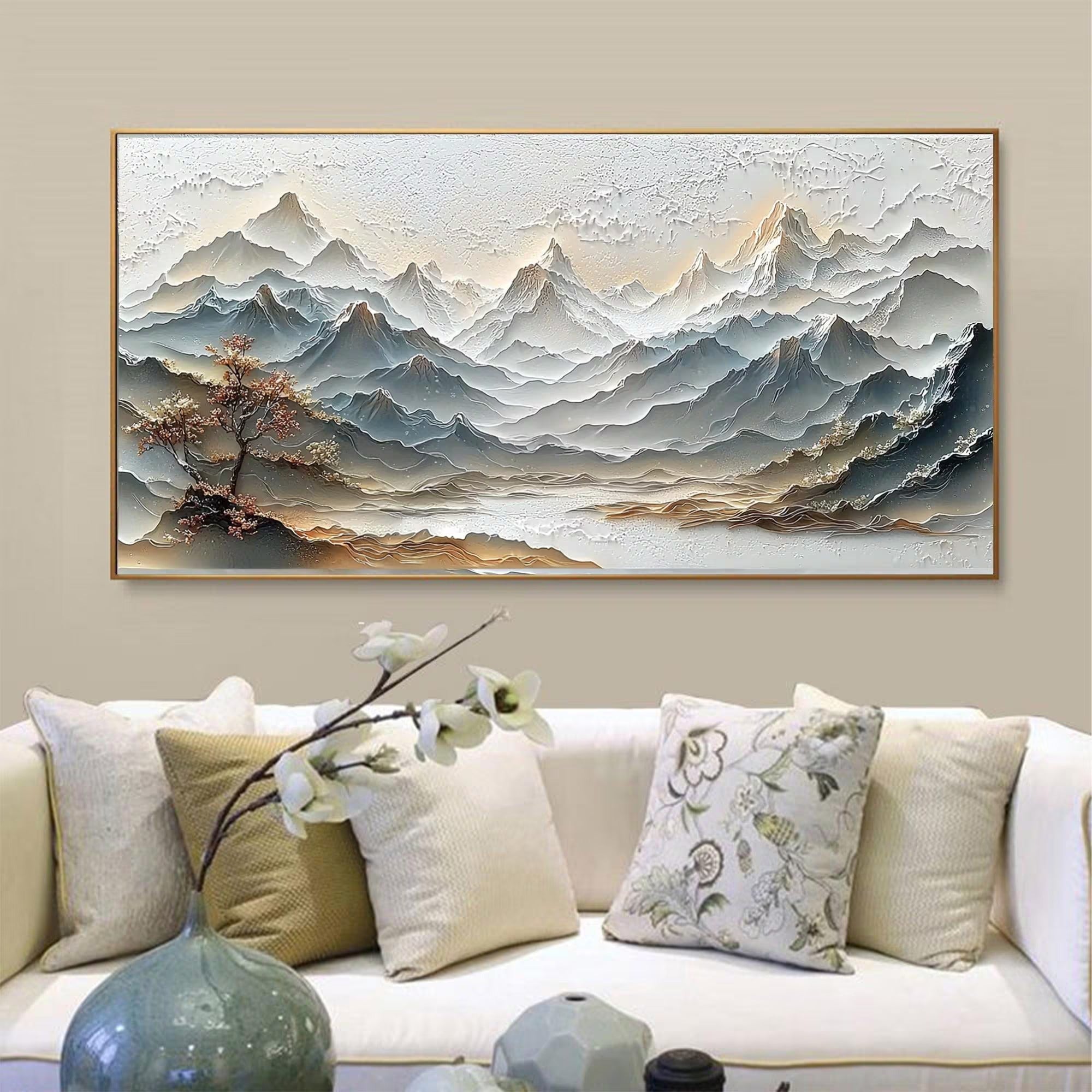 Tranquil - Large Textured Painting