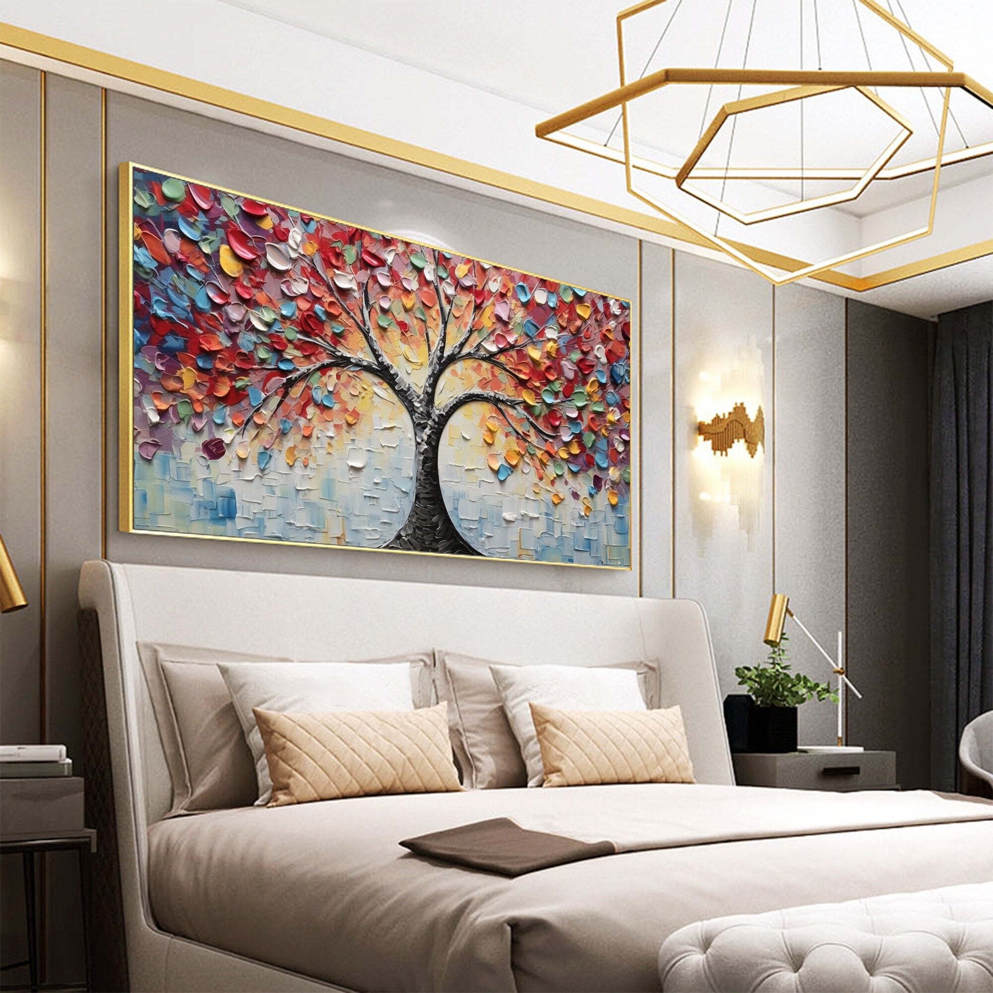 Color Grit - Large Textured Painting