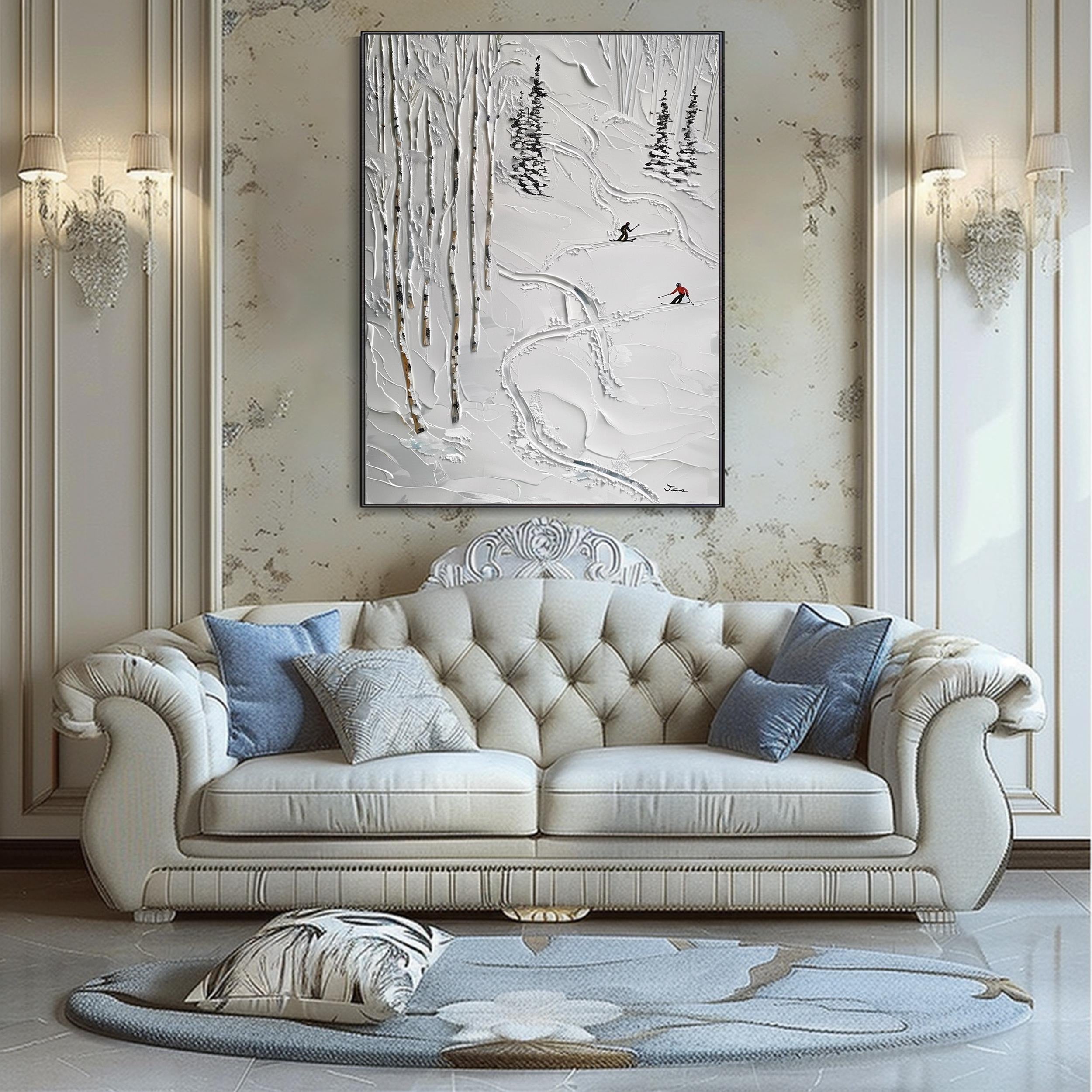 True Bliss - Large Abstract Textured Painting