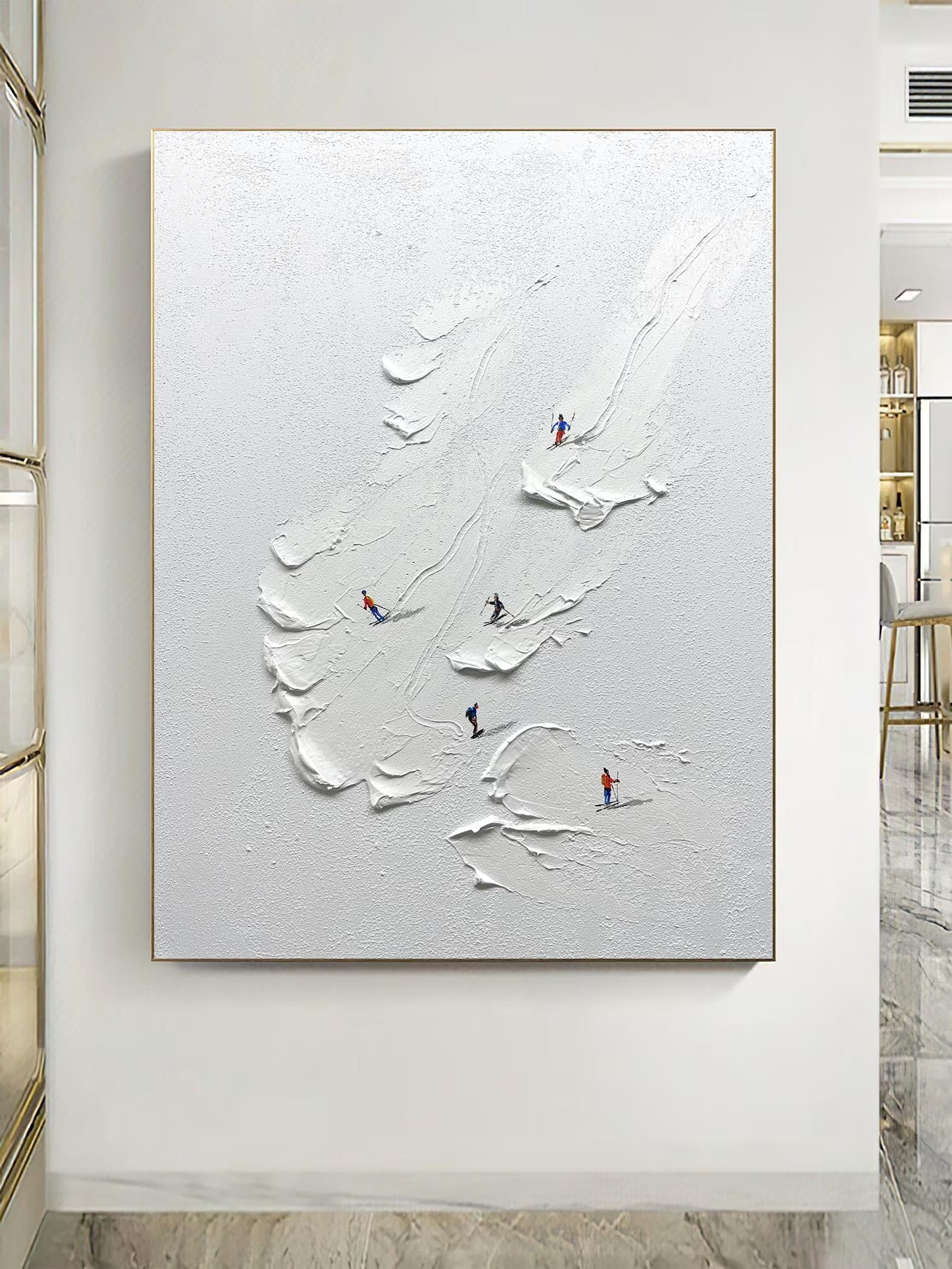 The Perfect Turn - Large Abstract Textured Painting