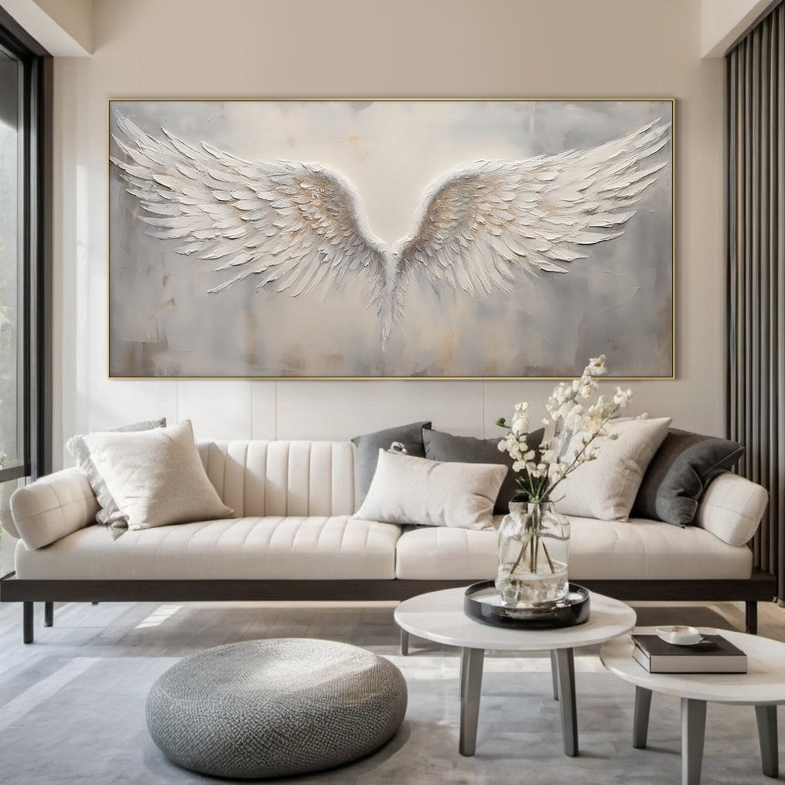 The Soaring Soul - Large Abstract Textured Painting