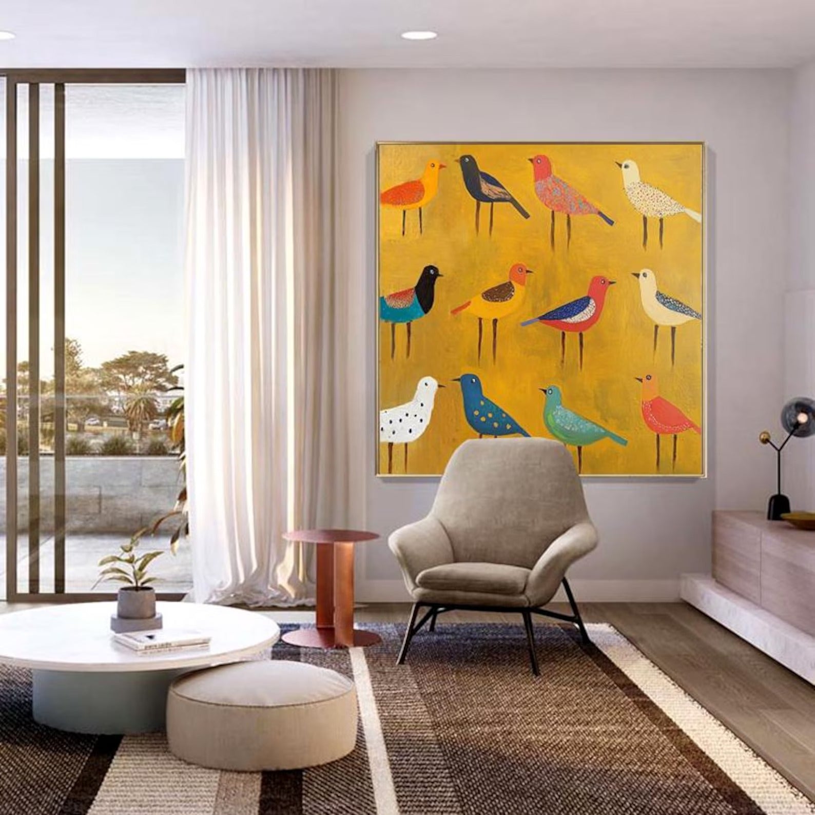 The Rhythm of Many - Large Textured Painting