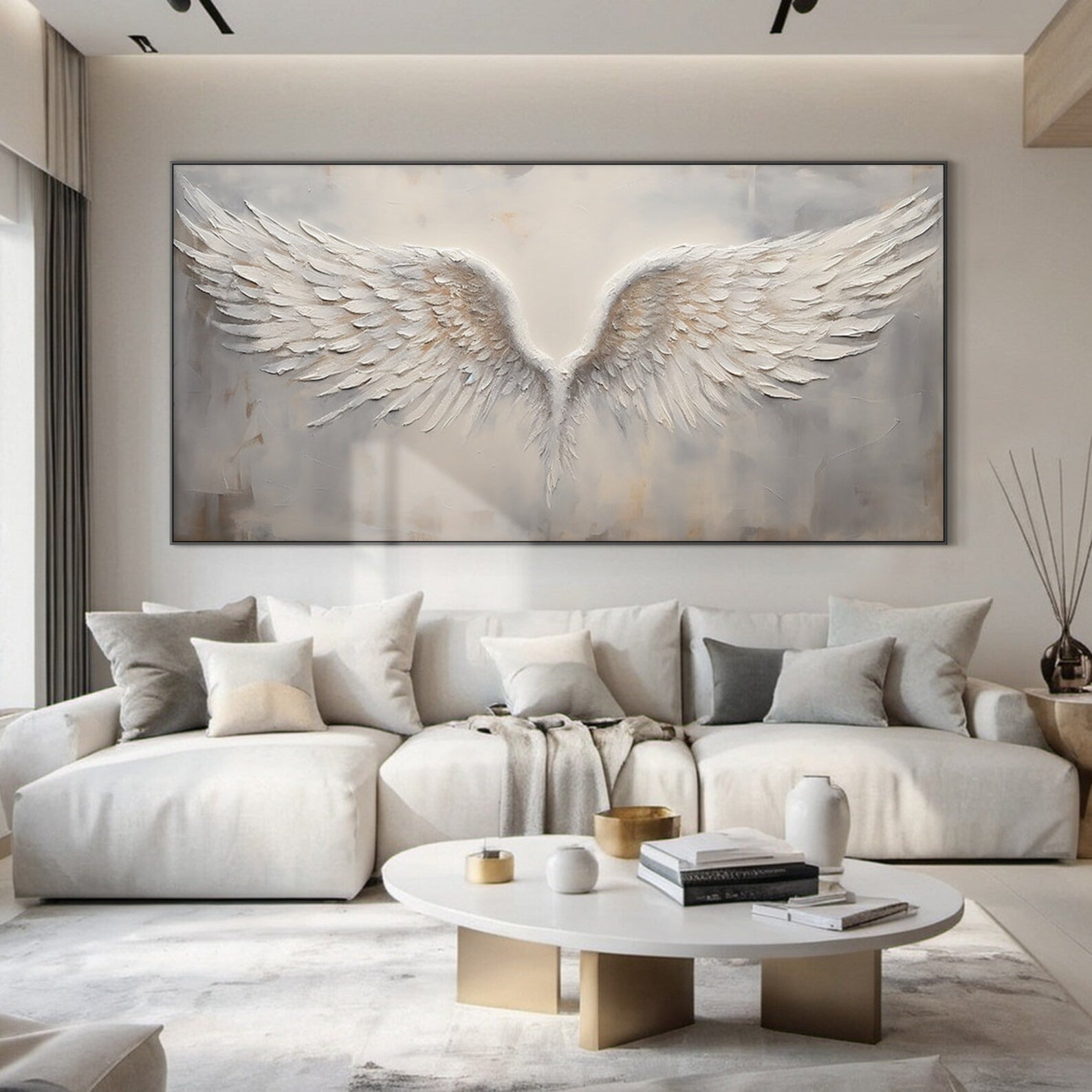 The Soaring Soul - Large Abstract Textured Painting