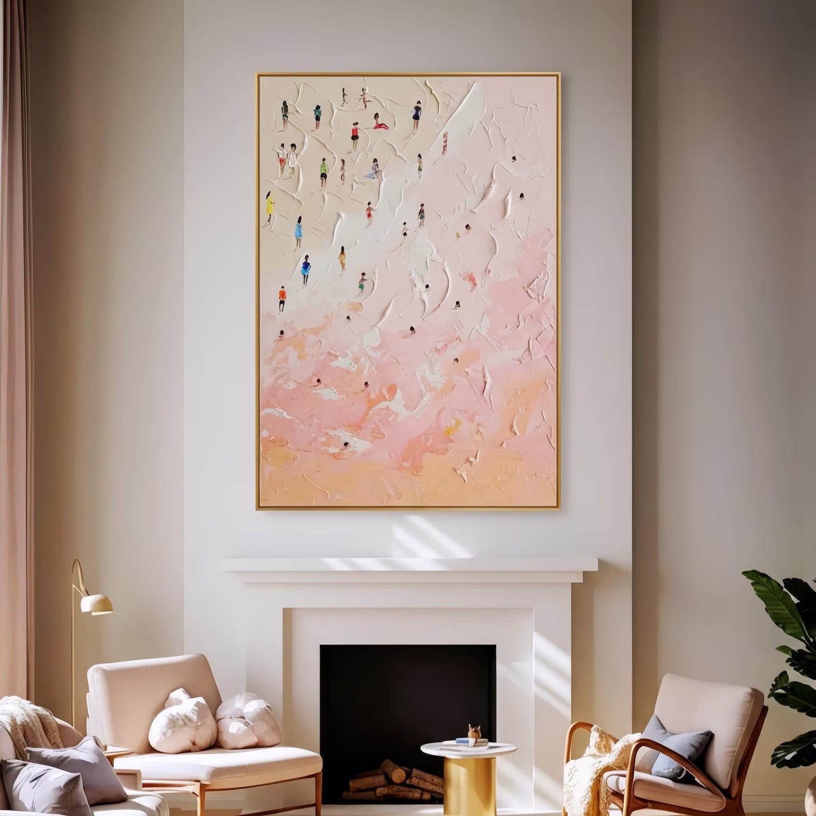 Warm Shore - Large Wall Painting