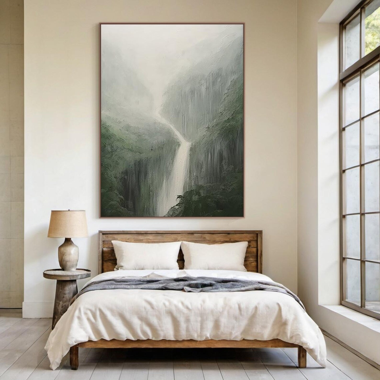 Green Hope - Large Abstract Textured Painting