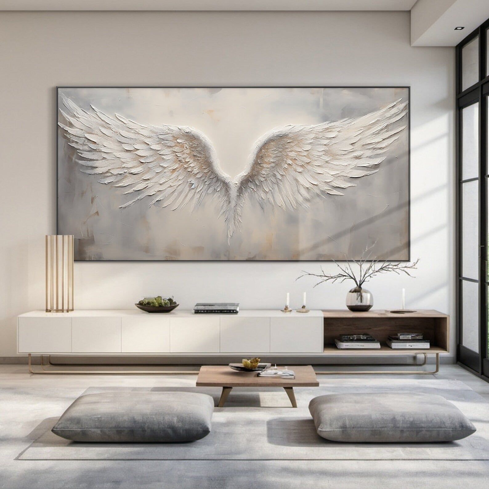 The Soaring Soul - Large Abstract Textured Painting