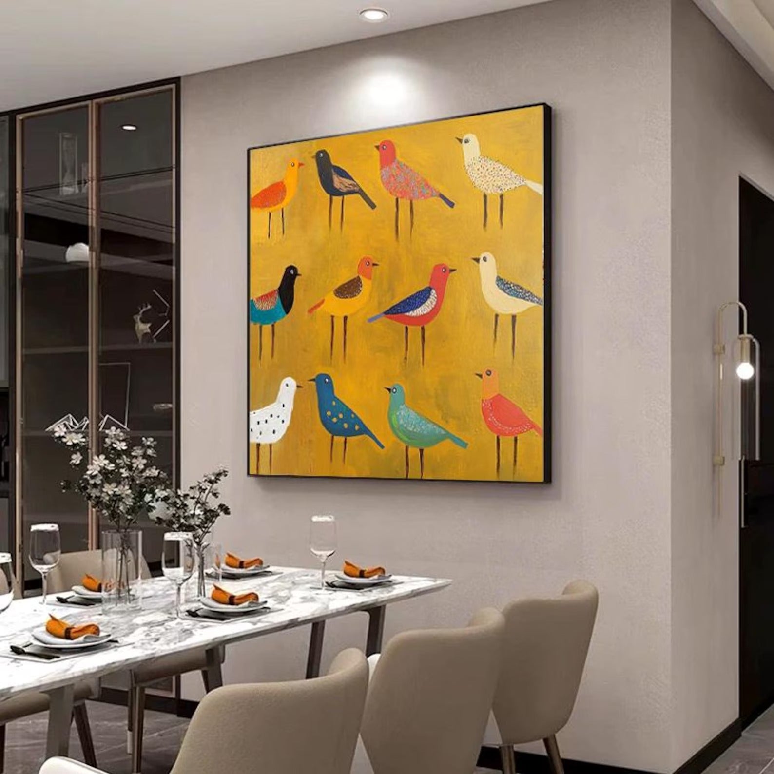 The Rhythm of Many - Large Textured Painting