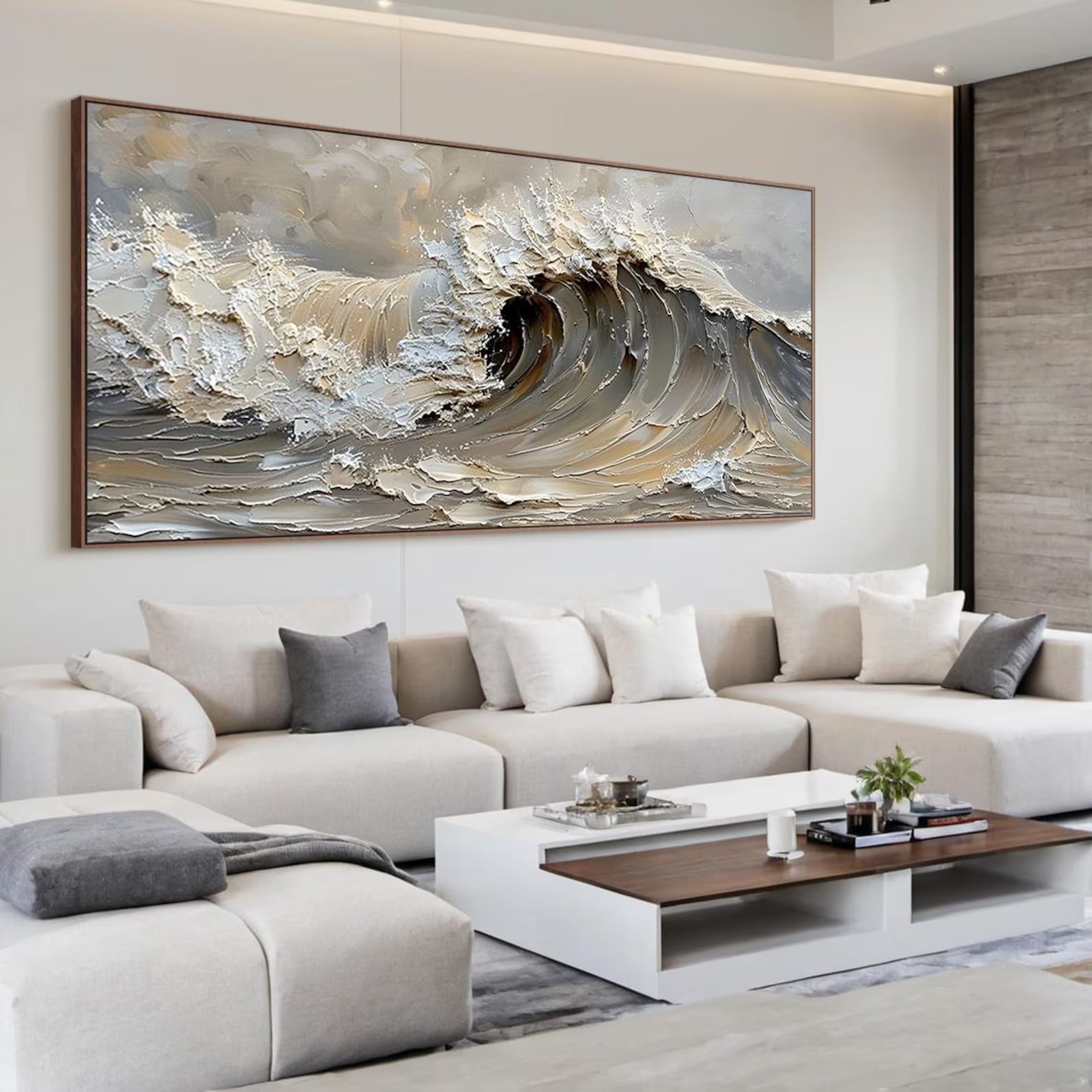 Crest - Large Textured Painting