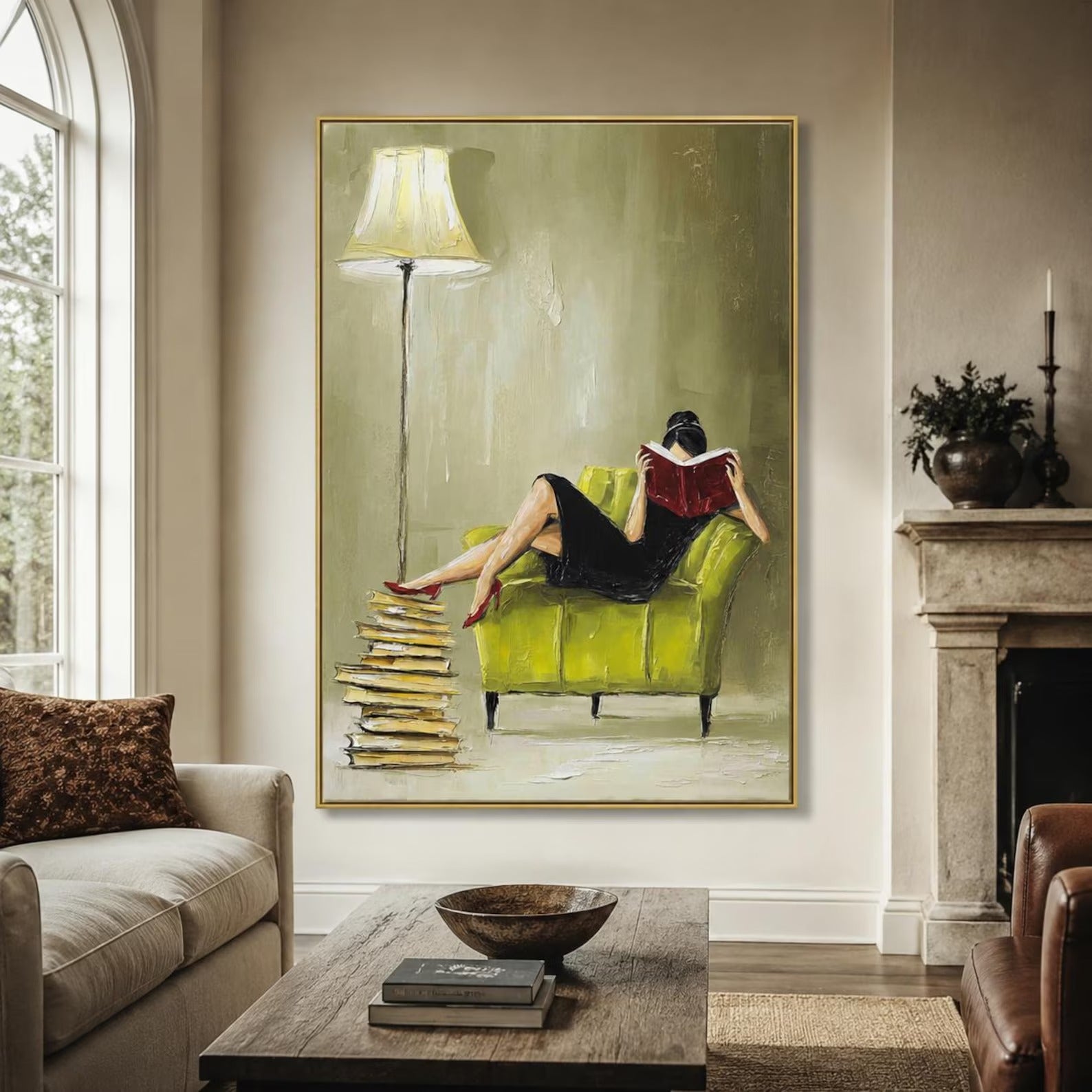 Vintage Reading Wall Art | Quiet Chapters