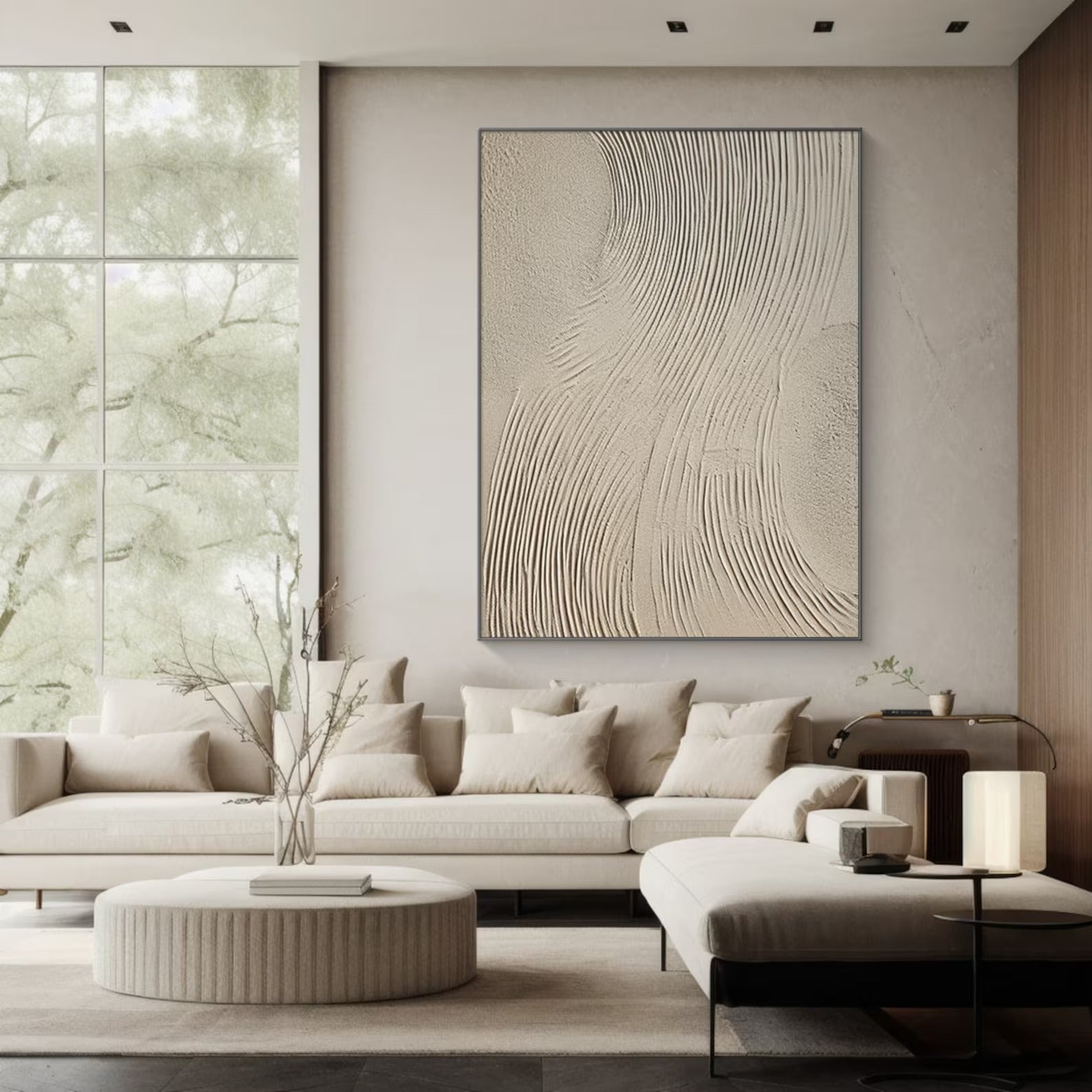 Shifting Shape - Large Abstract Textured Painting