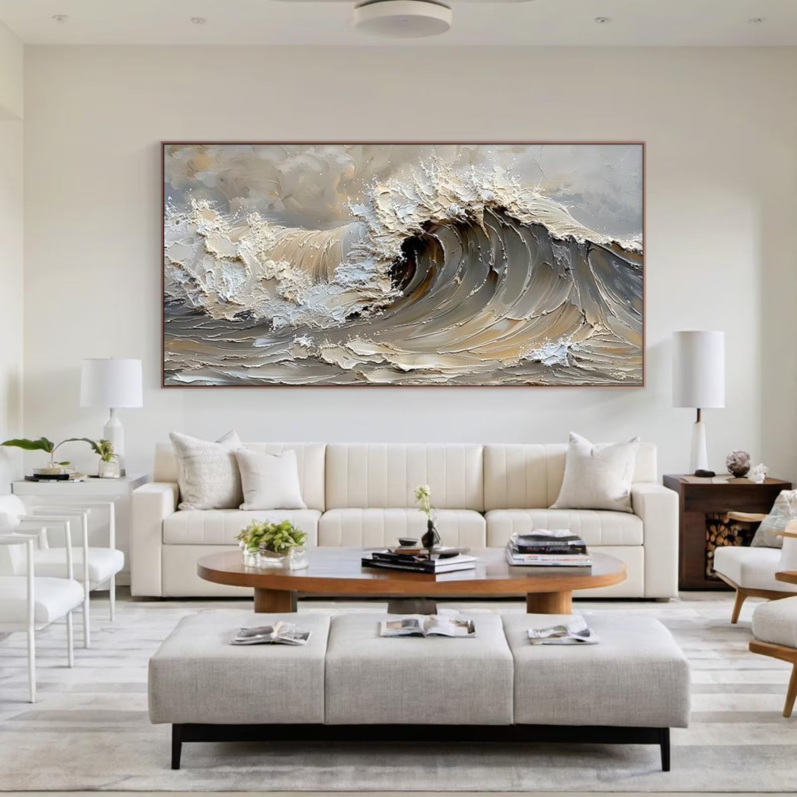 Crest - Large Textured Painting