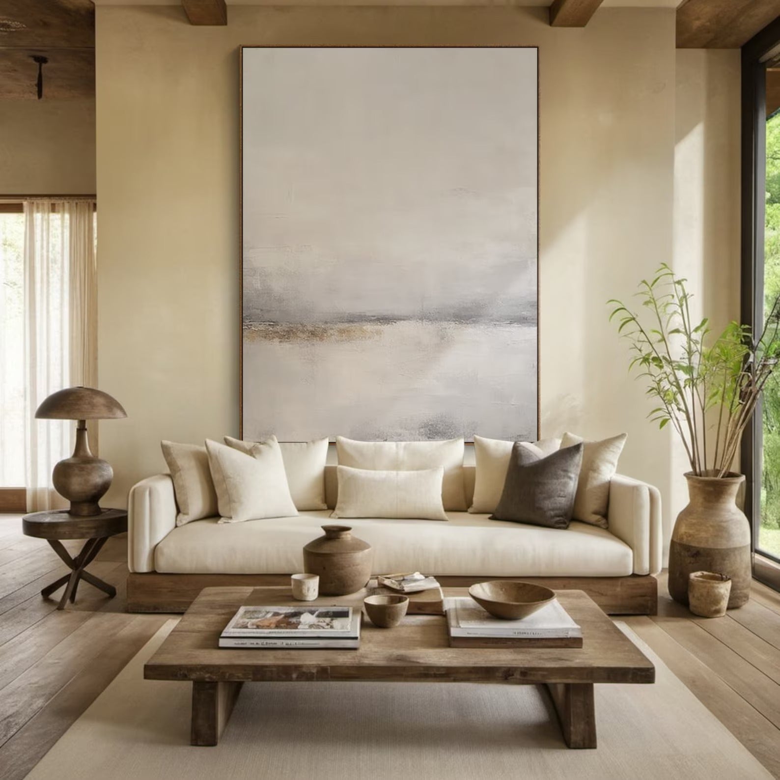 Open Air - Large Abstract Textured Painting