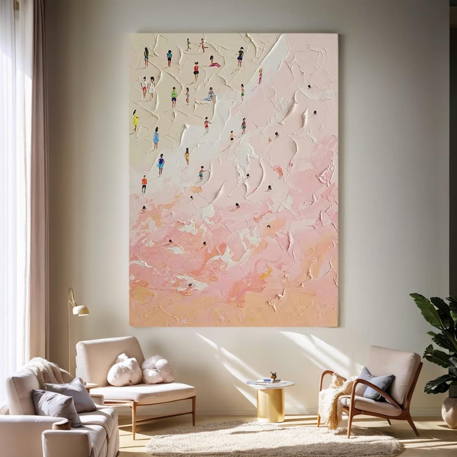 Warm Shore - Large Wall Painting