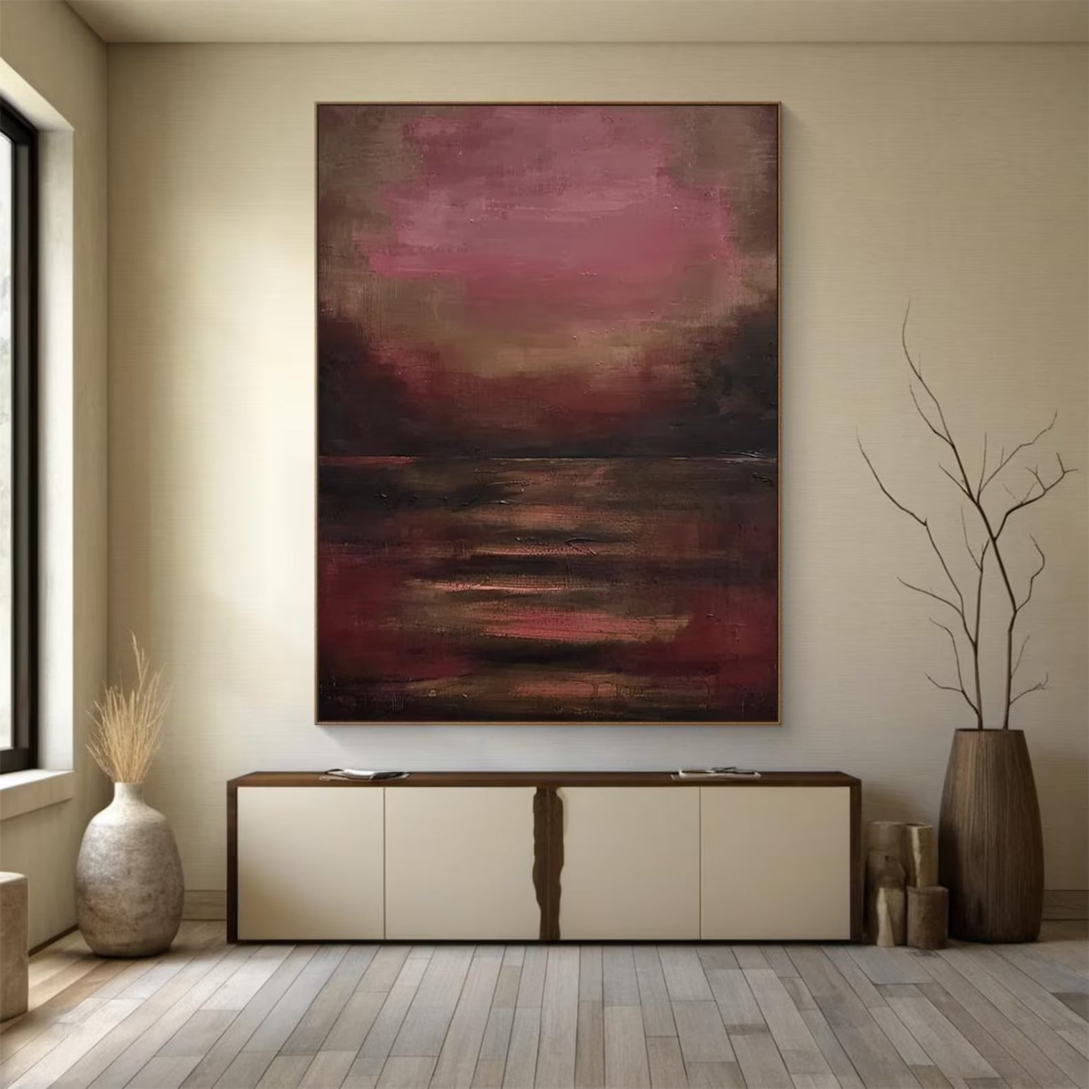 Inner Glow - Large Abstract Textured Painting
