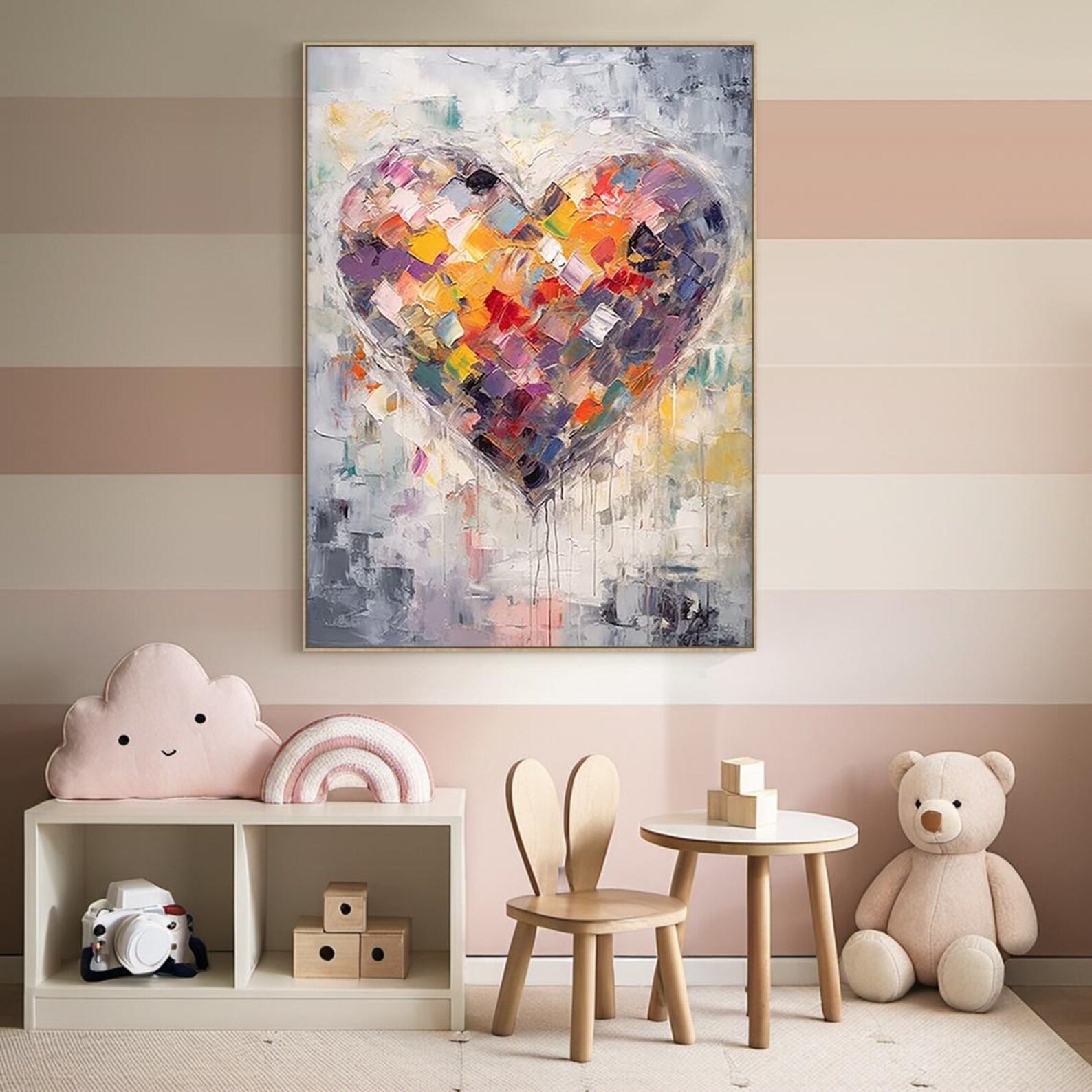 Sweet Peace - Large Abstract Textured Painting