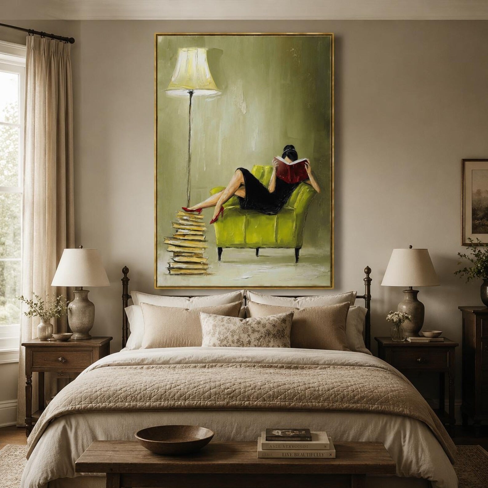 Vintage Reading Wall Art | Quiet Chapters