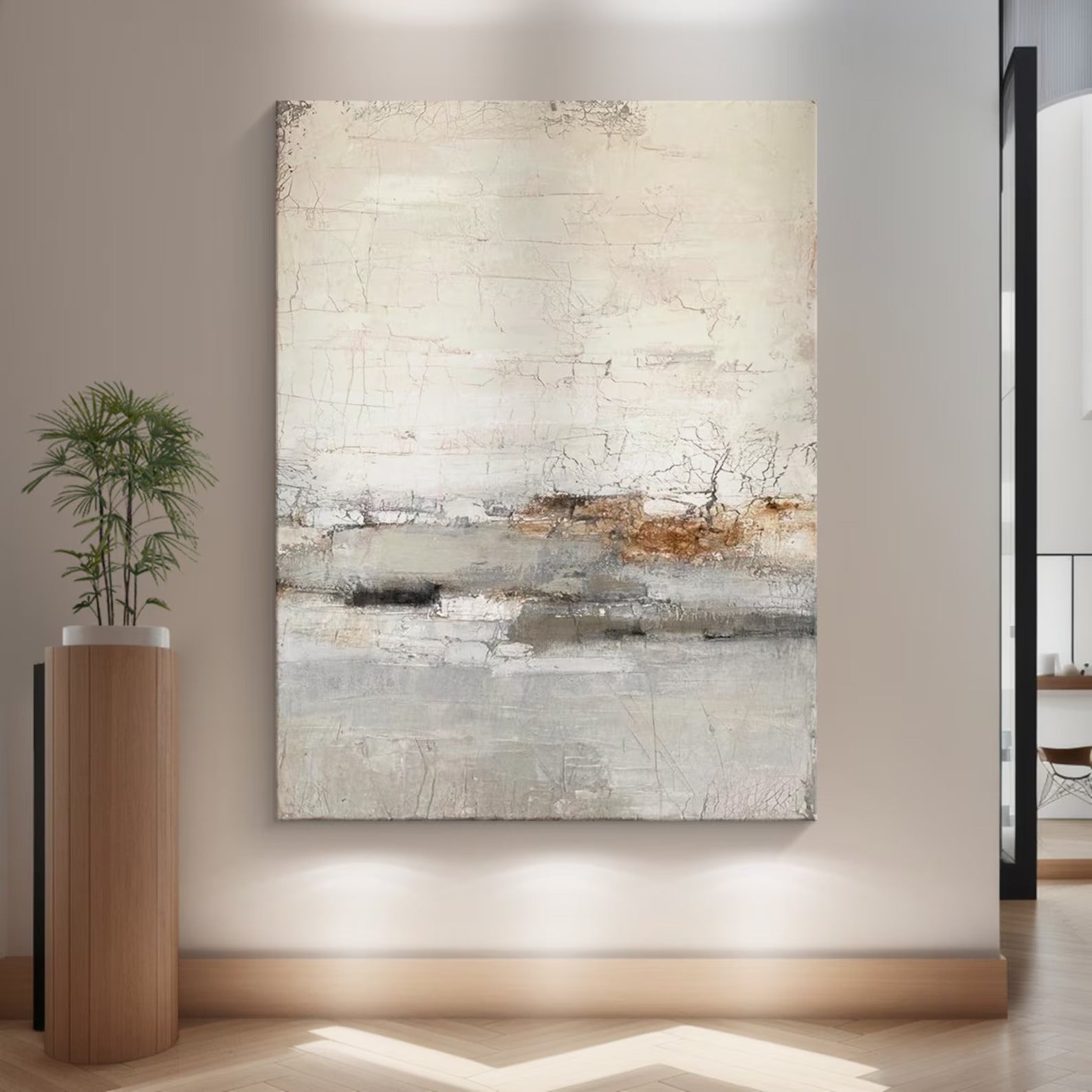 Open Sky - Large Abstract Textured Painting