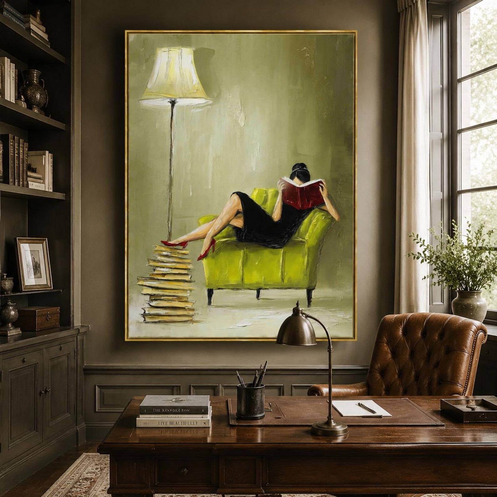 Vintage Reading Wall Art | Quiet Chapters