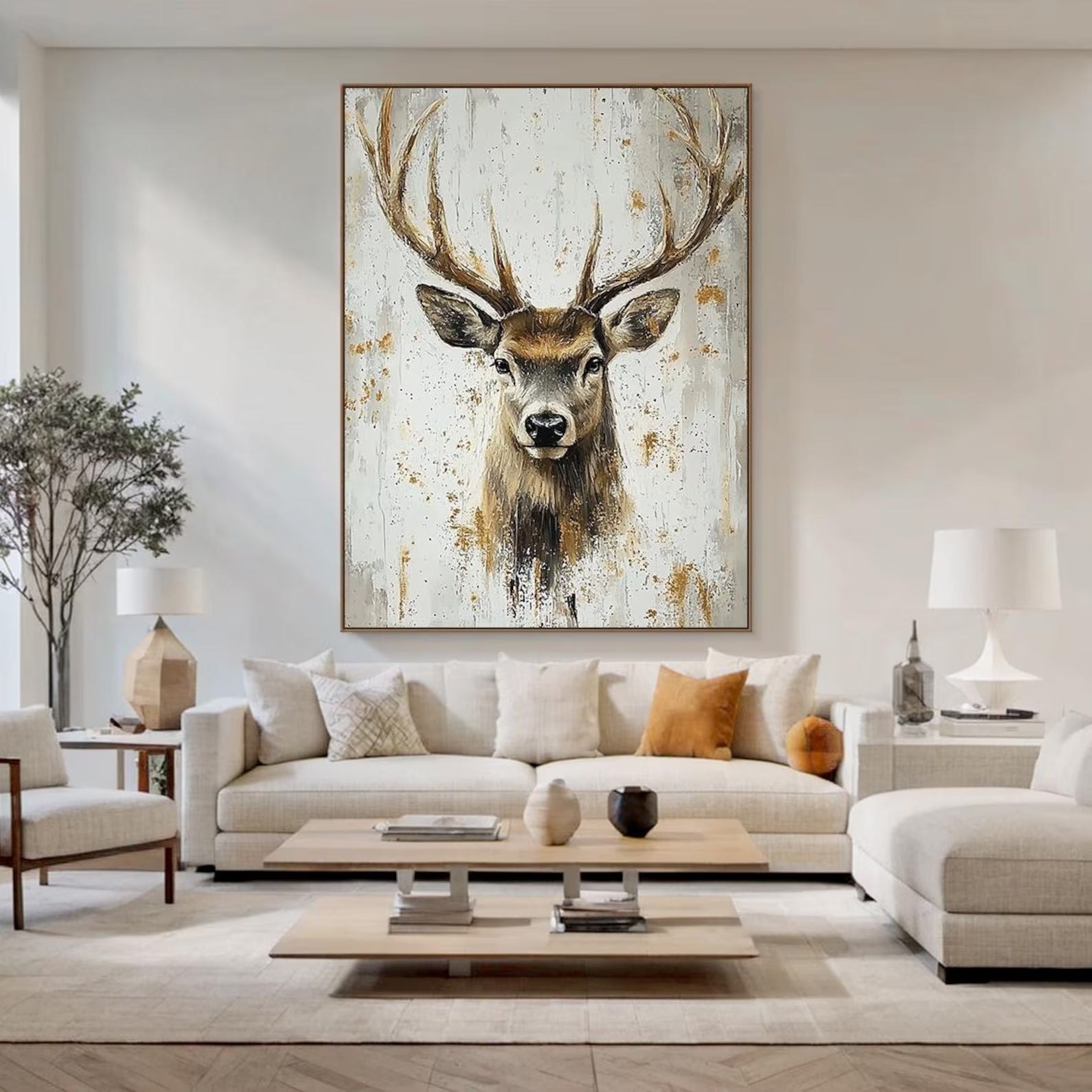 Crown of the Forest - Large Textured Painting