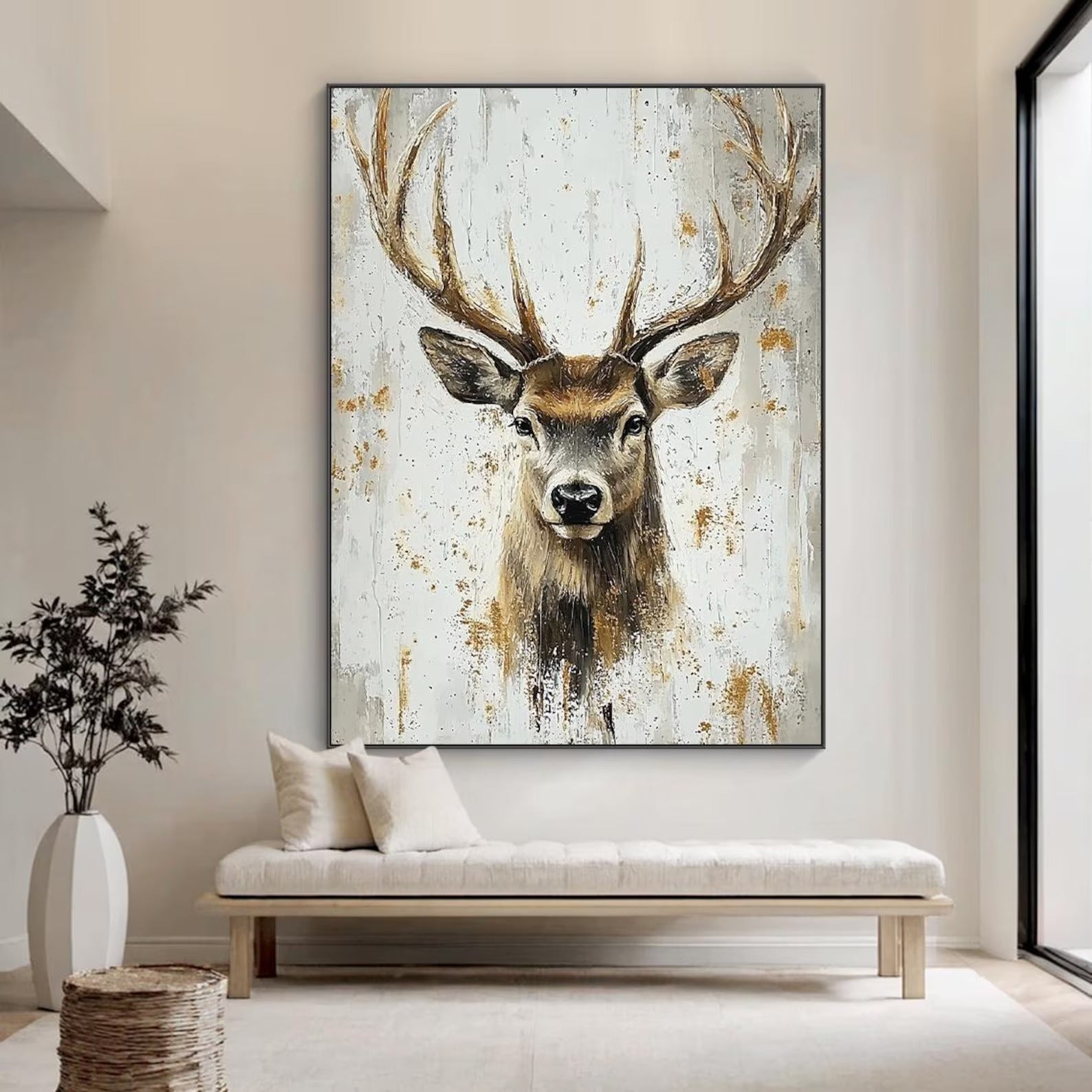 Crown of the Forest - Large Textured Painting