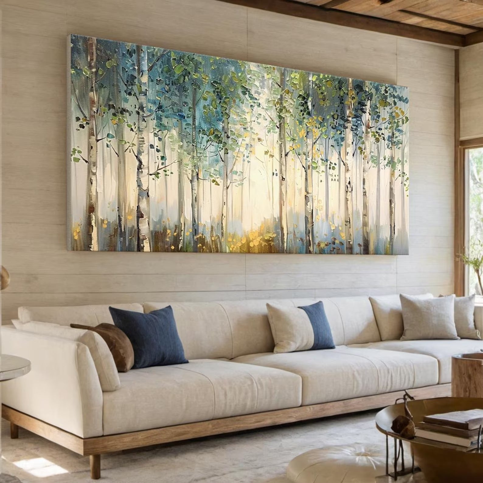 Forest - Large Textured Painting