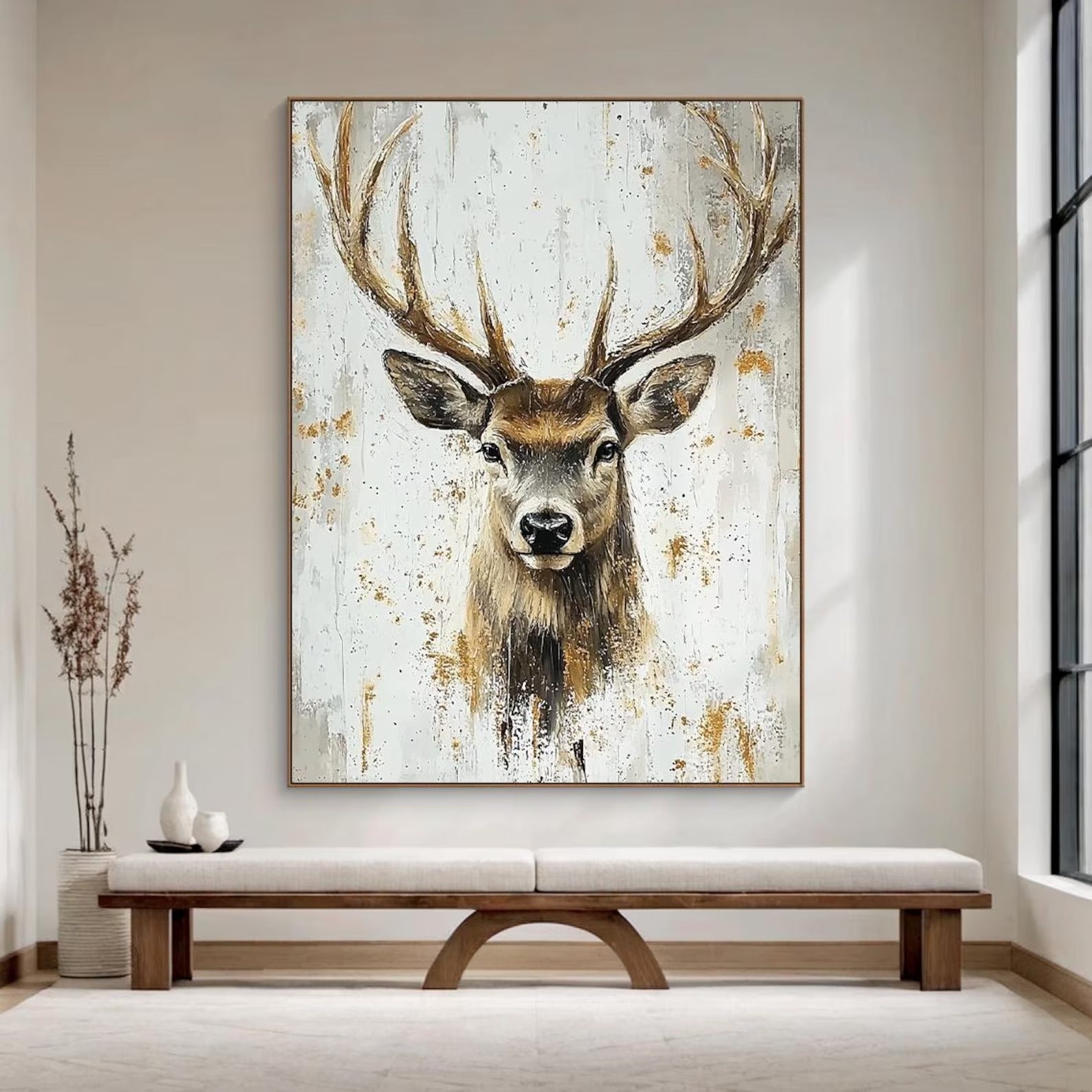 Crown of the Forest - Large Textured Painting
