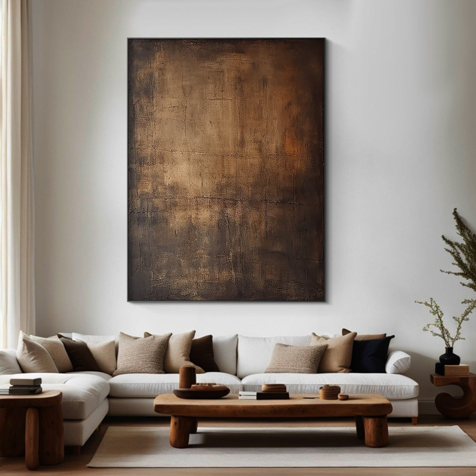 First Ray - Large Abstract Textured Painting