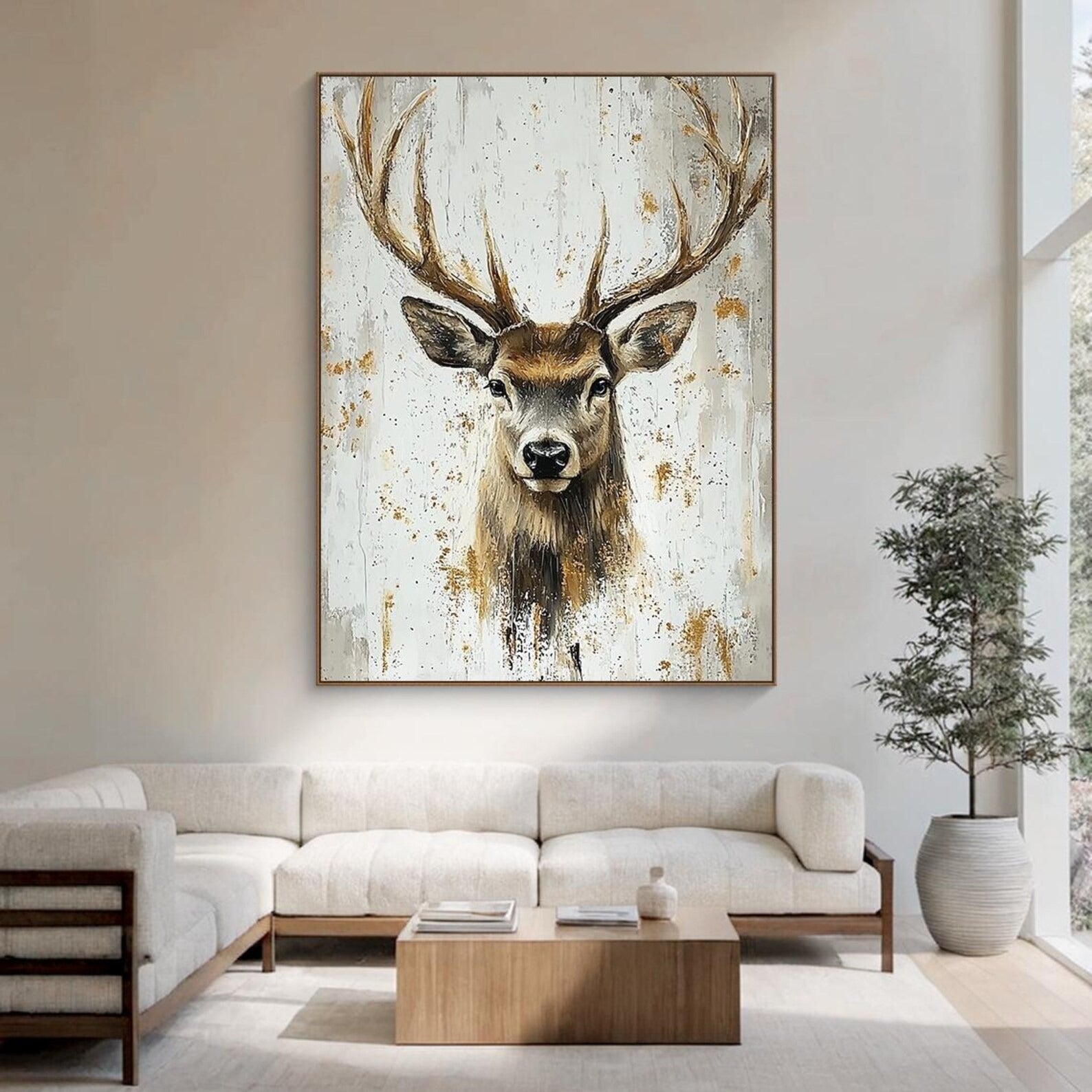 Crown of the Forest - Large Textured Painting