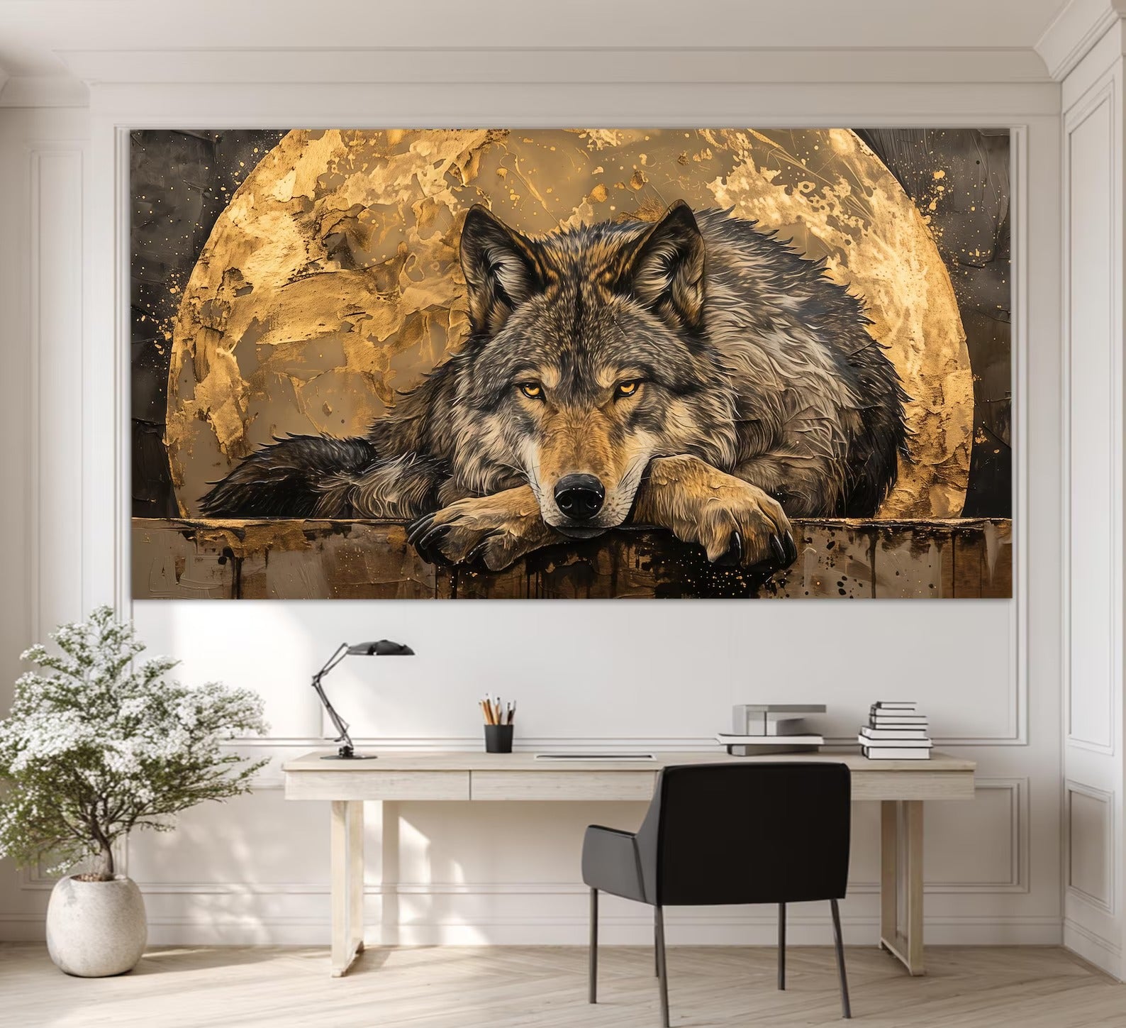 Rest - Large Textured Painting