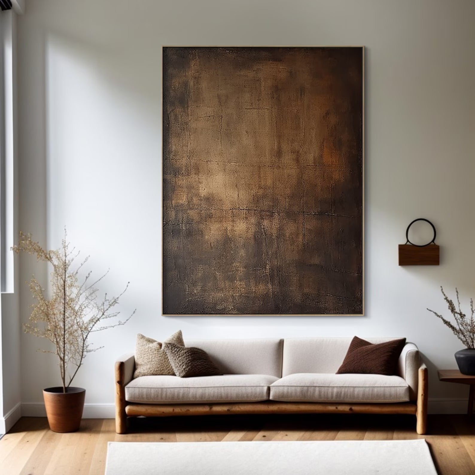 First Ray - Large Abstract Textured Painting