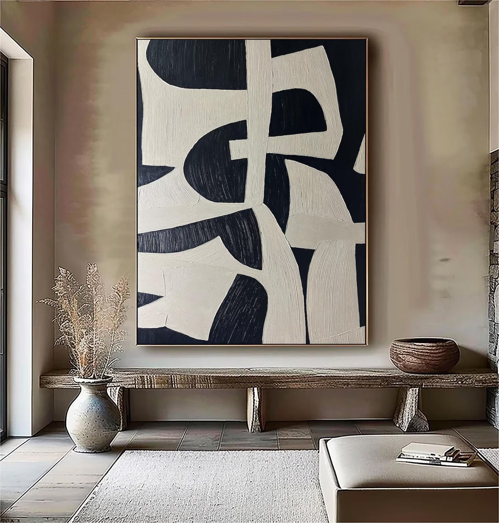 Cozy Corner - Large Abstract Textured Painting