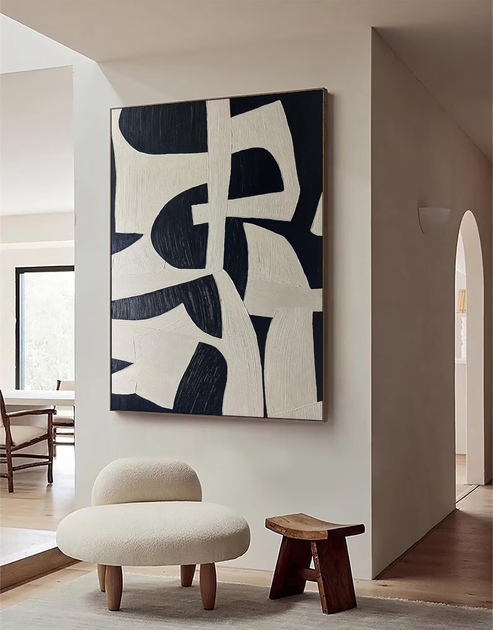 Cozy Corner - Large Abstract Textured Painting