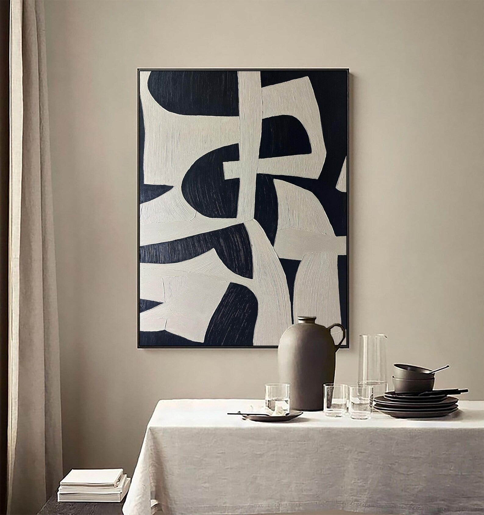 Cozy Corner - Large Abstract Textured Painting